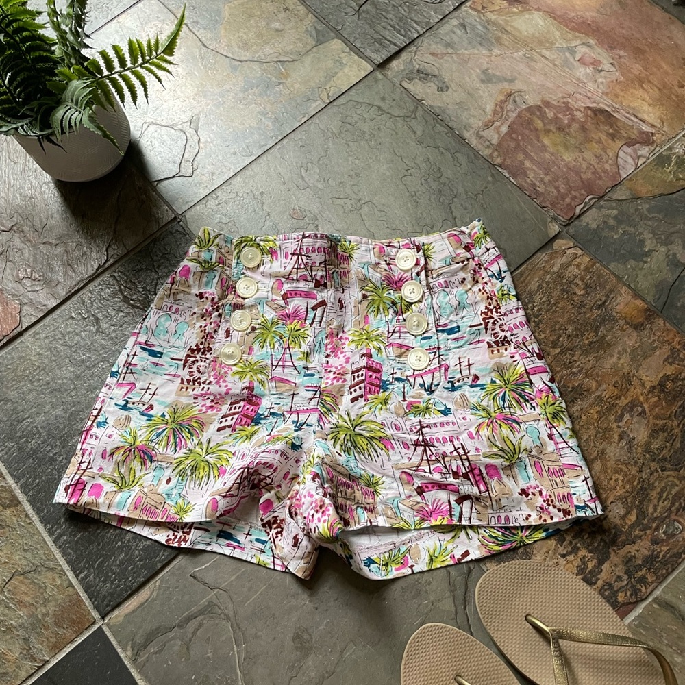 JCrew Sailor Short in Harbor Print, Size 2